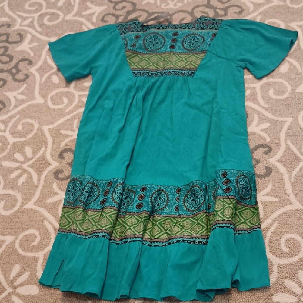 Santa Fe Crinkled Cotton Dress - Picture 2 of 4